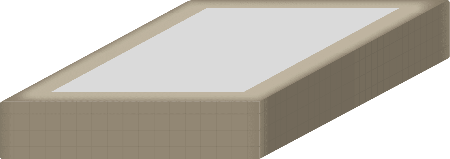 Oversized topper mattress