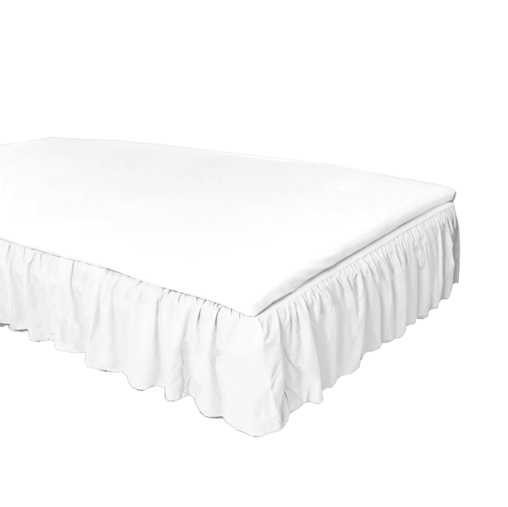 Familieseng-sengekappe-boelget-prisesse-hvid-hjoerne